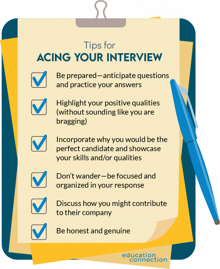 Ace your interview 10 common job interview questions