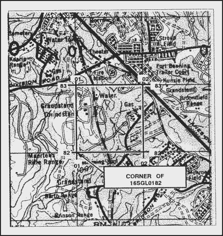 Locate a point using the US Army Military Grid Reference System (MGRS)